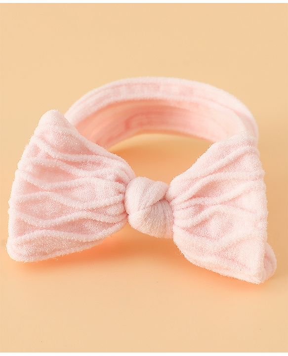 Pine Kids Free Size Hair Rubber Bands With Bow Applique Pack of 6 - Multicolor