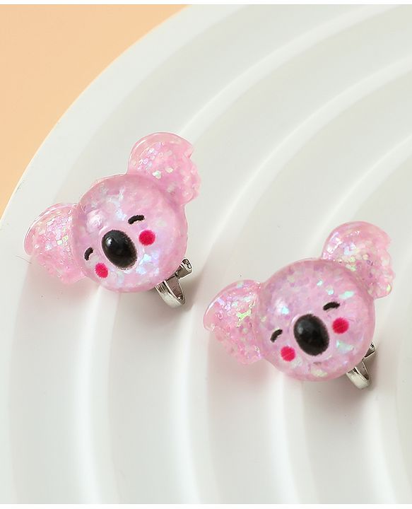 Babyhug Earrings Multicolor Free Size Girl Pair of 6 - Pink & Puprle