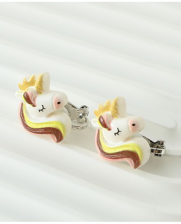 Babyhug Earrings Multicolor Free Size Girl Pair of 6 - Pink & White