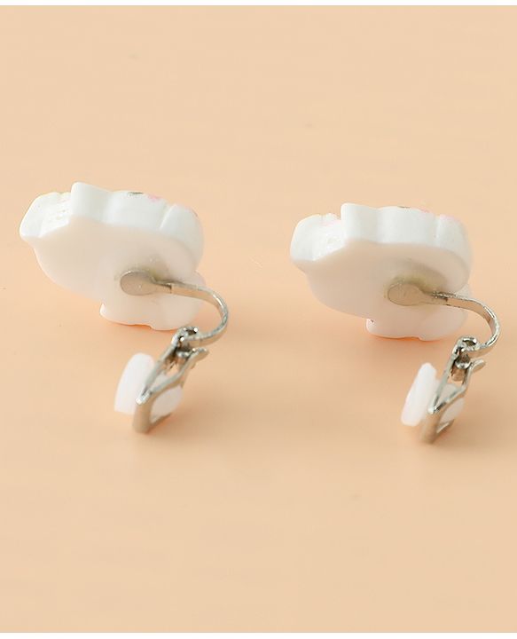 Babyhug Earrings Multicolor Free Size Girl Pair of 6 - Pink & White