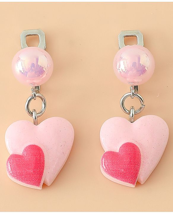 Babyhug Kids Pastel Beaded Jewellery Set with Cute Charms - Pink & Red
