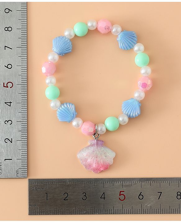 Babyhug Kids Pastel Beaded Jewellery Set with Cute Charms - Pink & Red