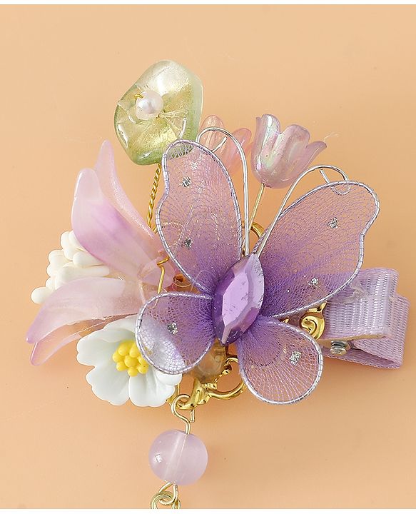 Babyhug Free Size Hair Pins And Clips - Purple