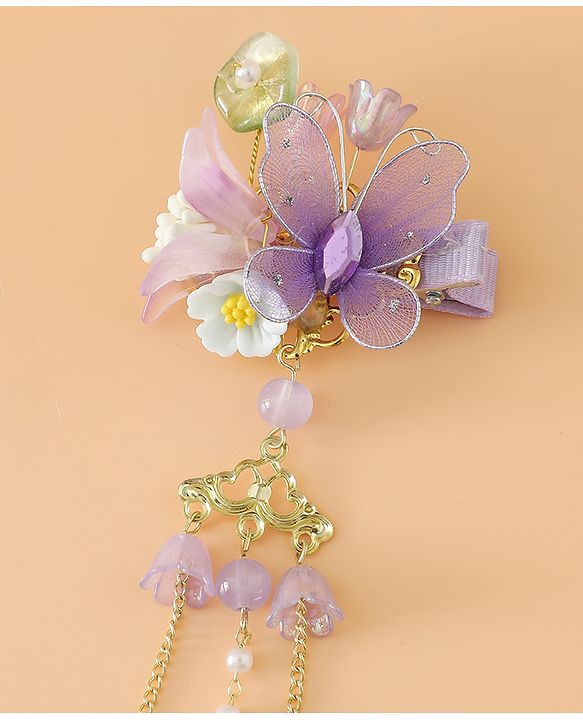 Babyhug Free Size Hair Pins And Clips - Purple