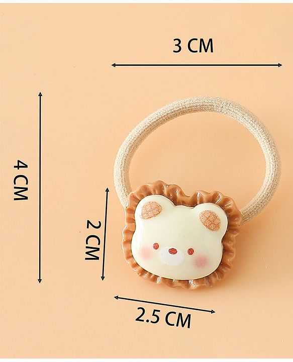 Babyhug Hair Rubber Band Pack of 2 Free Size -Brown