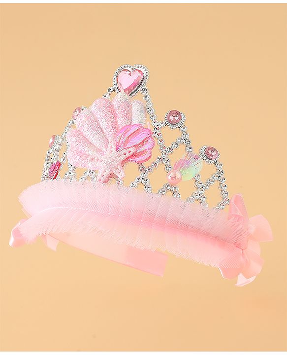 Babyhug Free Size Tiara Hair Bands - Pink