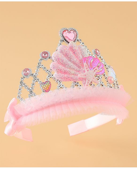 Babyhug Free Size Tiara Hair Bands - Pink