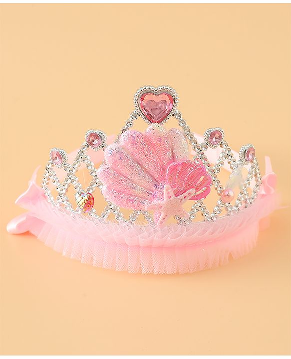 Babyhug Free Size Tiara Hair Bands - Pink