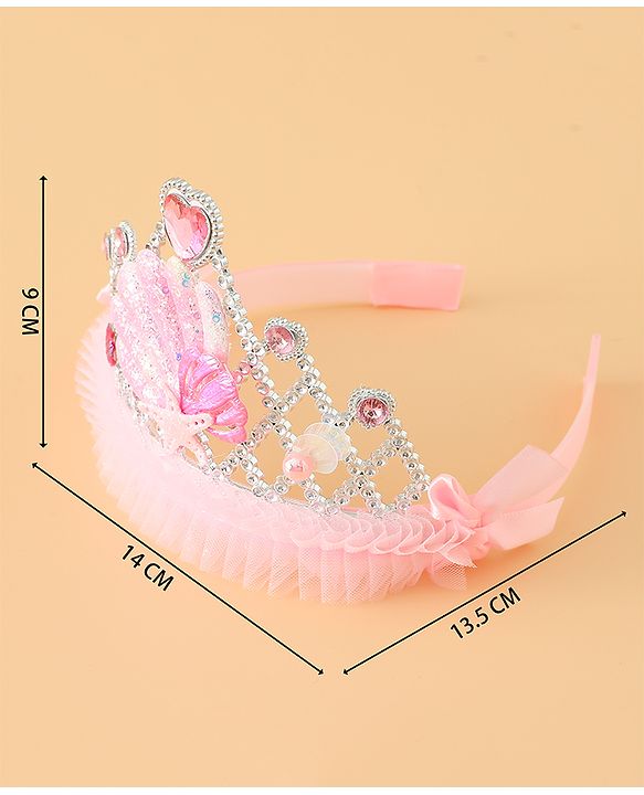 Babyhug Free Size Tiara Hair Bands - Pink