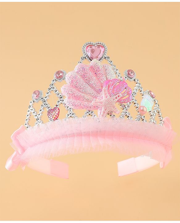 Babyhug Free Size Tiara Hair Bands - Pink