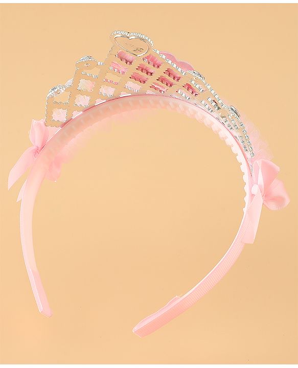 Babyhug Free Size Tiara Hair Bands - Pink