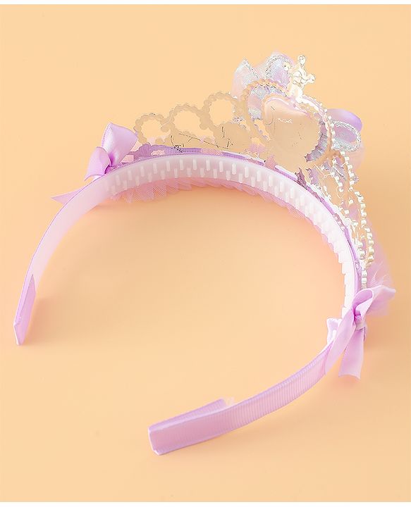 Babyhug Free Size Hair Bands with Butterfly Applique - Purple