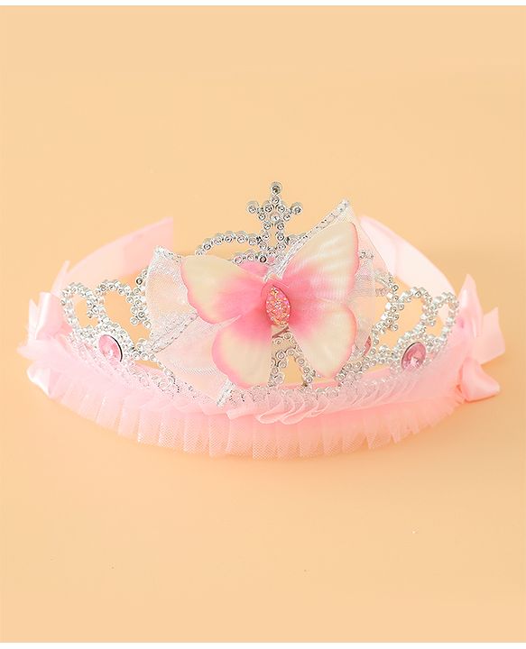Babyhug Free Size Hair Bands with Butterfly Applique - Purple