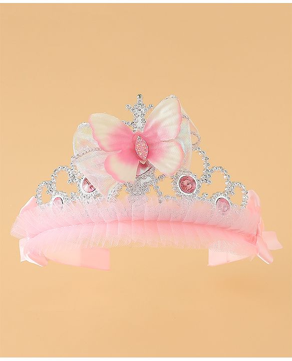 Babyhug Free Size Hair Bands with Butterfly Applique - Purple