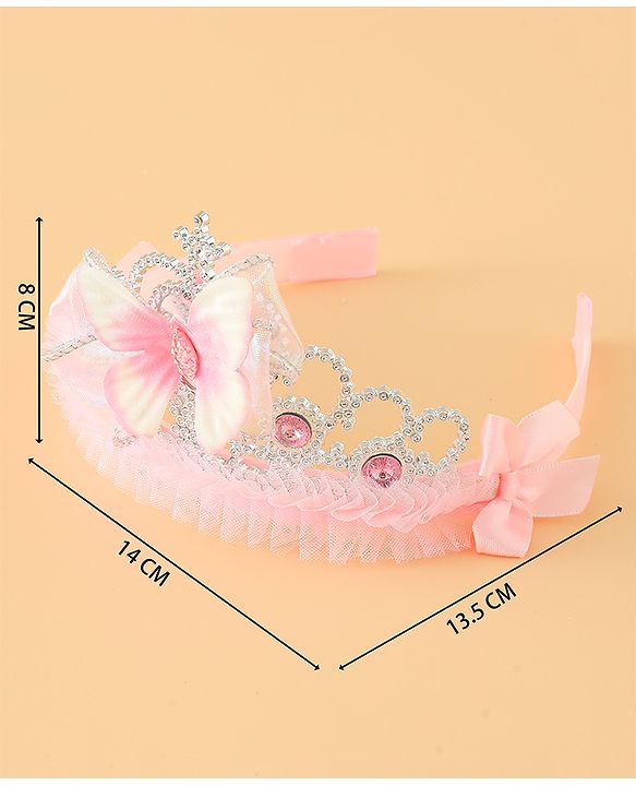 Babyhug Free Size Hair Bands with Butterfly Applique - Purple