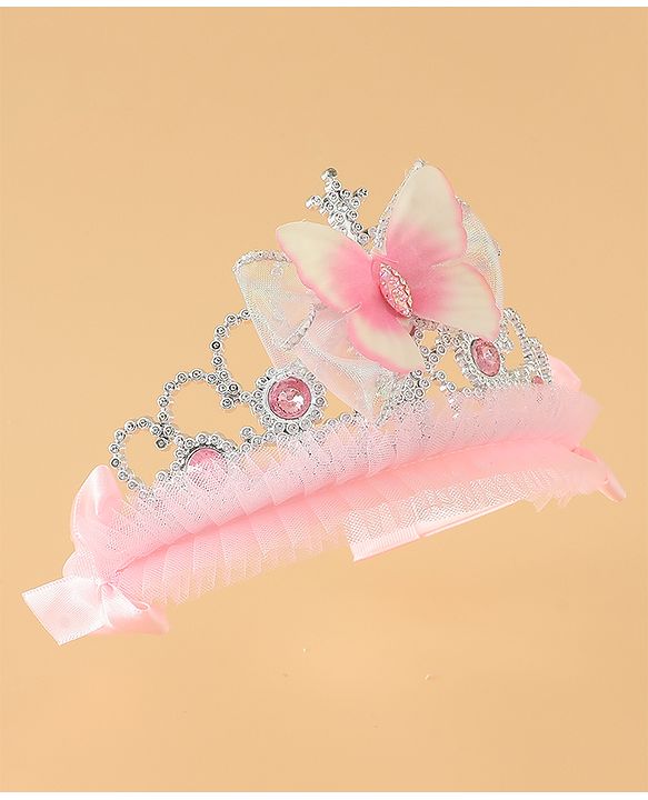 Babyhug Free Size Hair Bands with Butterfly Applique - Purple