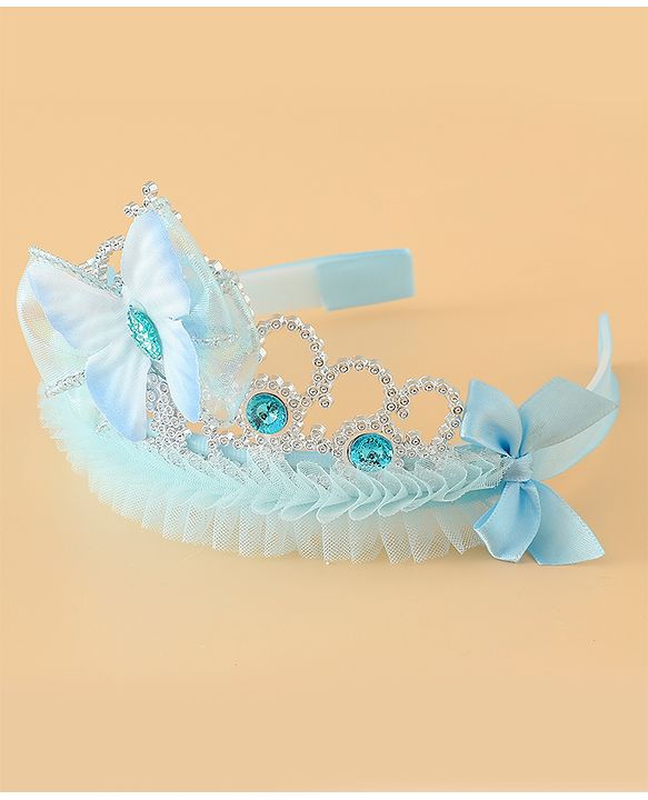Babyhug Free Size Hair Bands with Butterfly Applique - Purple