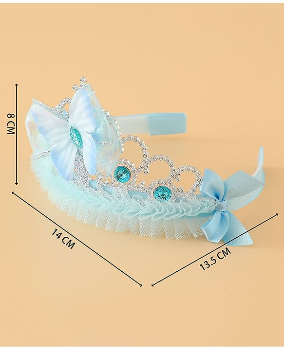 Babyhug Free Size Hair Bands with Butterfly Applique - Purple