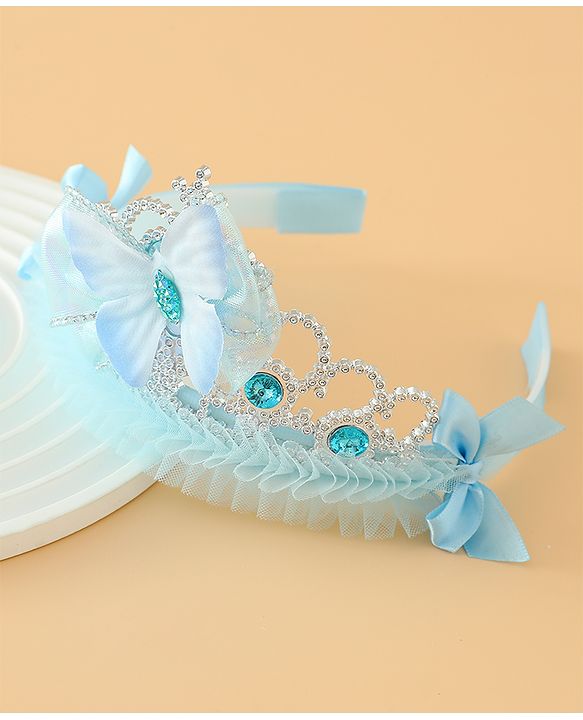 Babyhug Free Size Hair Bands with Butterfly Applique - Purple