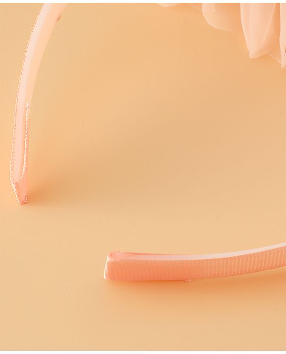 Babyhug Free Size Hair Bands With Floral Applique - Pink