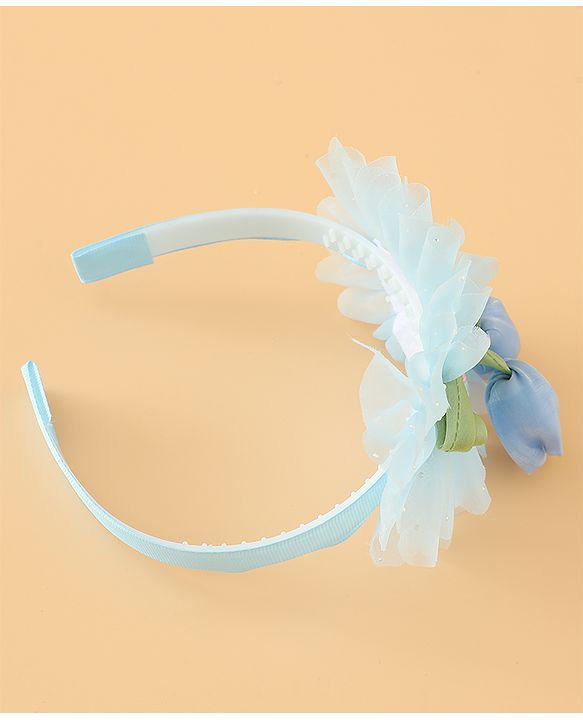 Babyhug Free Size Hair Bands With Floral Applique - Pink