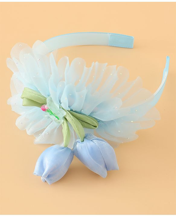 Babyhug Free Size Hair Bands With Floral Applique - Pink