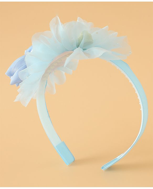 Babyhug Free Size Hair Bands With Floral Applique - Pink
