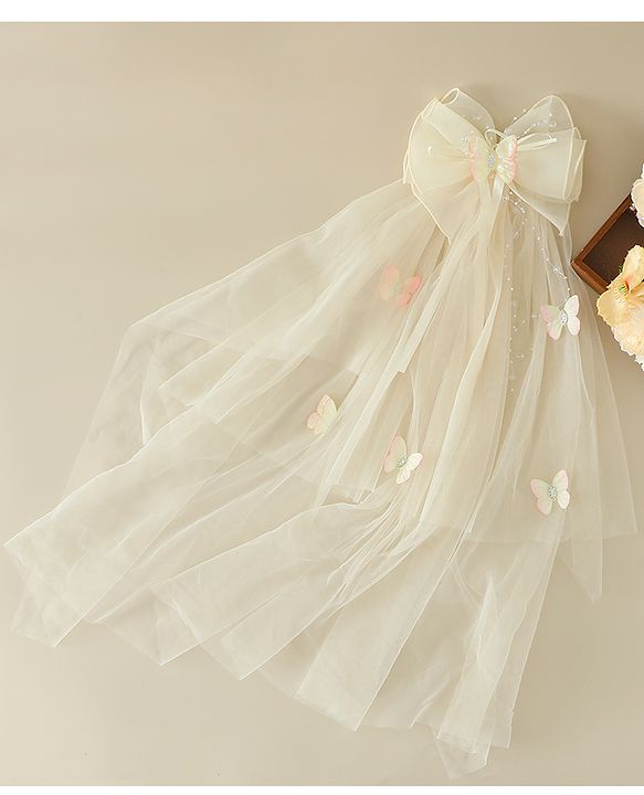Babyhug Free Size Bow & Butterfly Clips - Purple