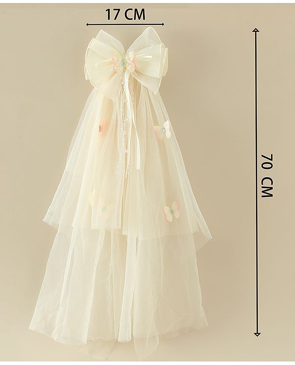 Babyhug Free Size Bow & Butterfly Clips - Purple