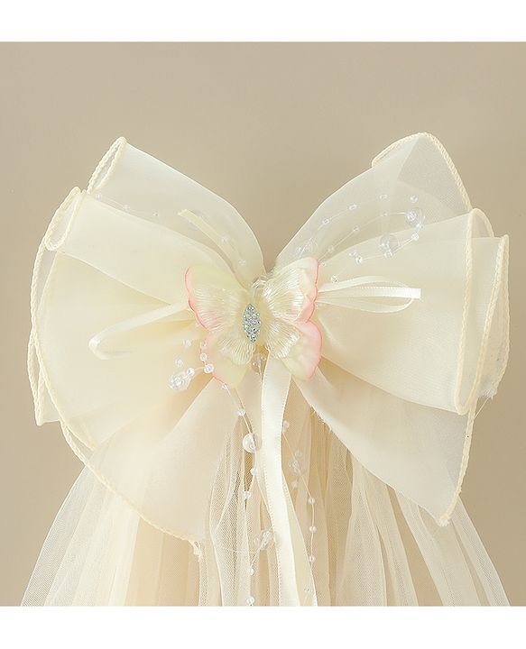 Babyhug Free Size Bow & Butterfly Clips - Purple