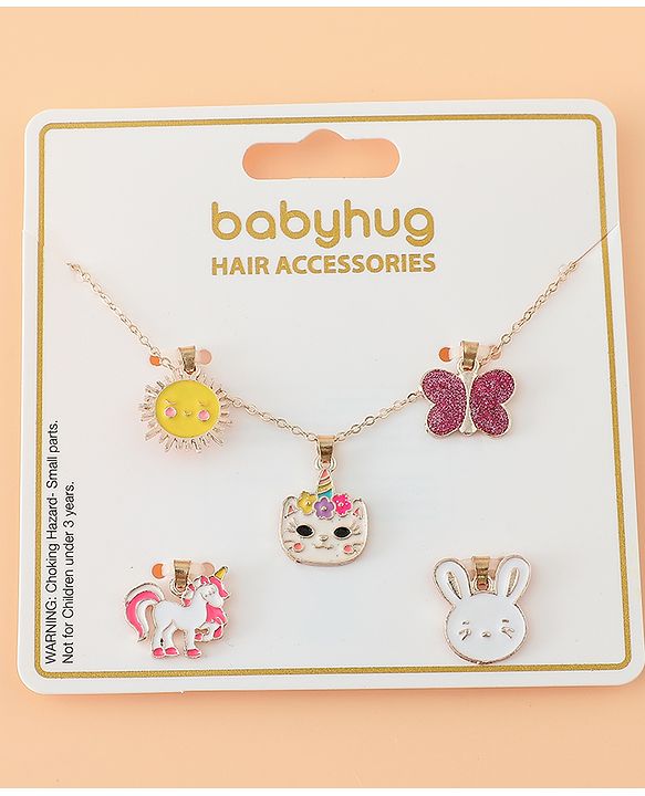 Babyhug Necklace Multicolor Free Size - Red ,Yellow