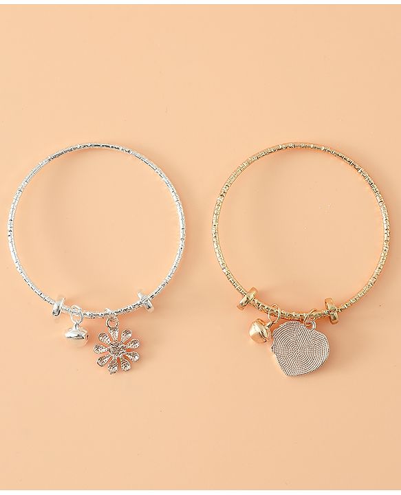 Babyhug Colorful Floral Charm Bracelet Set Pack of 2