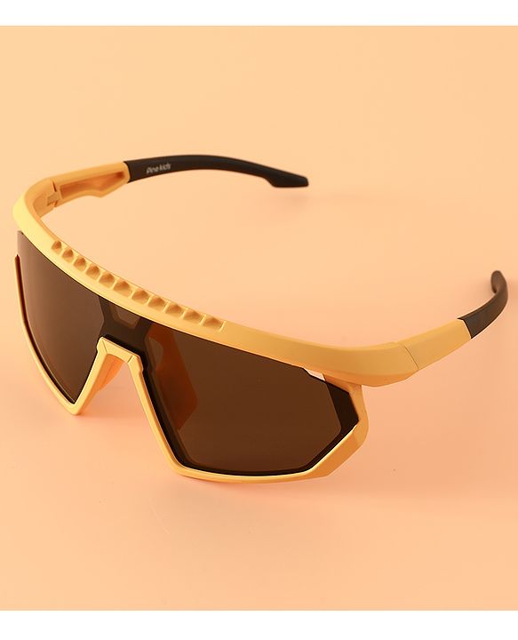 Pine Kids 13.5 cm Baby Sunglasses Lightweight Frame Boy - Yellow