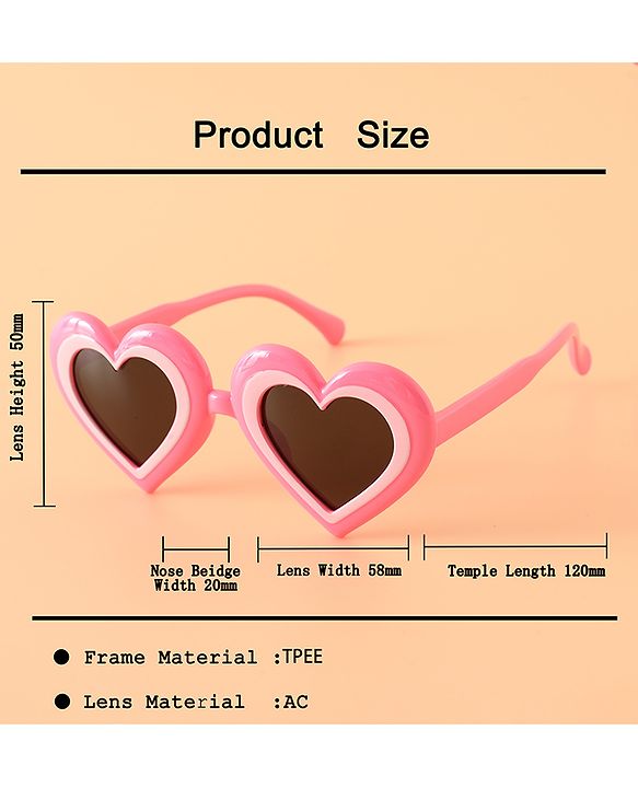 Babyhug 12.5 cm Baby Sunglasses Lightweight Frame - pink