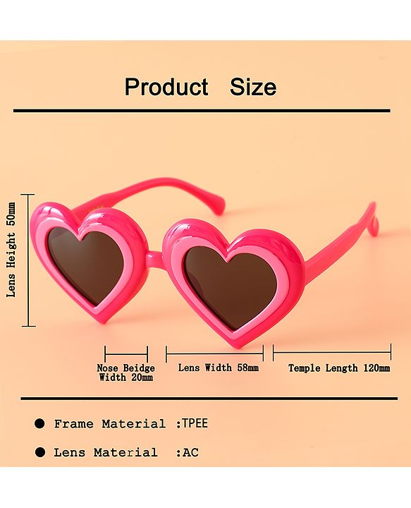 Babyhug 12.5 cm Baby Sunglasses Lightweight Frame - pink