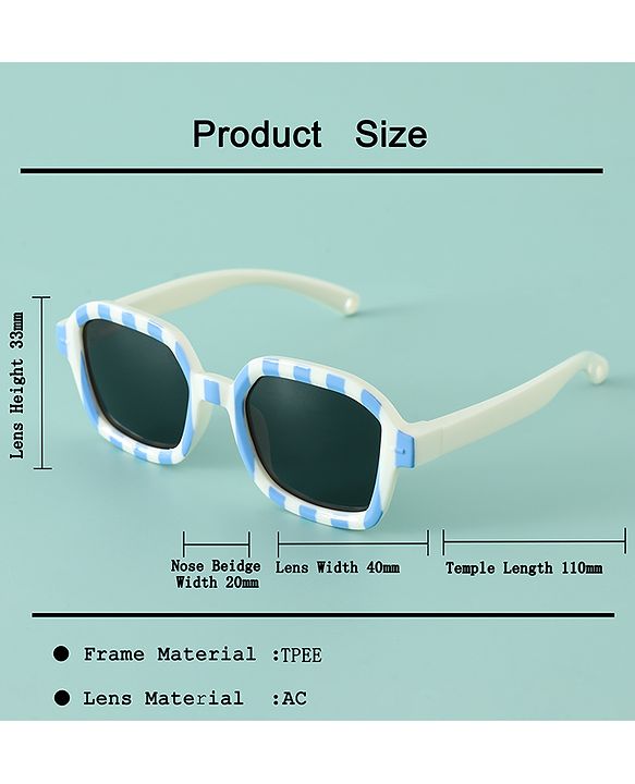 Babyhug 12 cm Baby Sunglasses Lightweight Frame - Blue