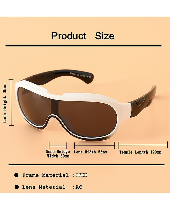 Babyhug 13 cm Baby Sunglasses Lightweight Frame Boy - Grey