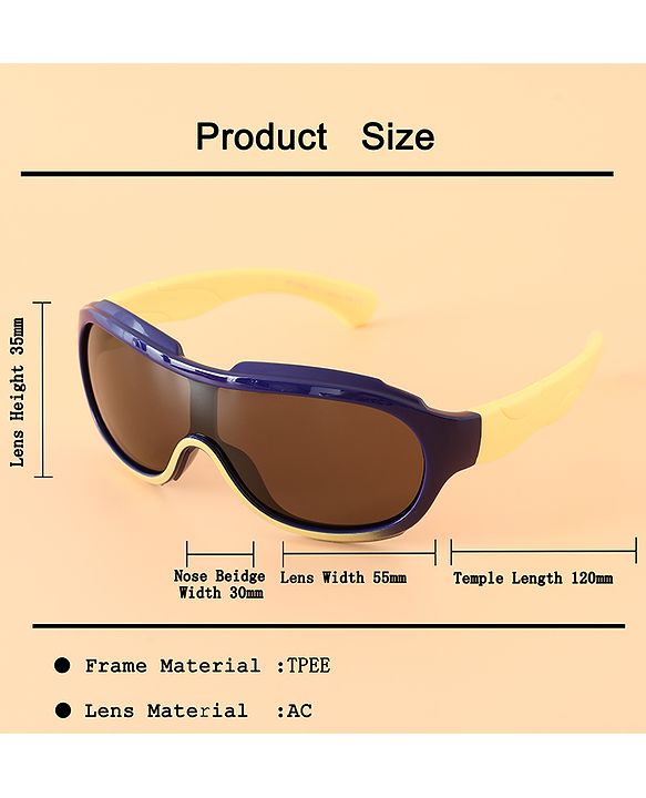 Babyhug 13 cm Baby Sunglasses Lightweight Frame Boy - Grey