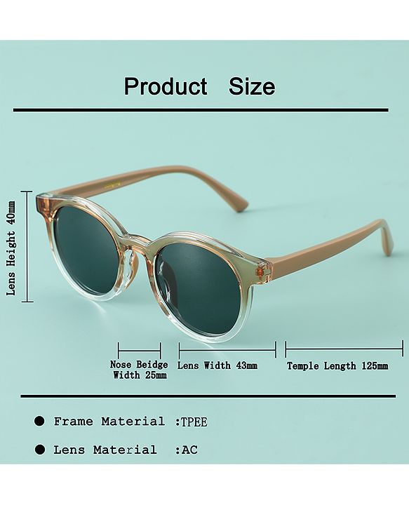 Babyhug 13.5 cm Baby Sunglasses Lightweight Frame Unisex - Black
