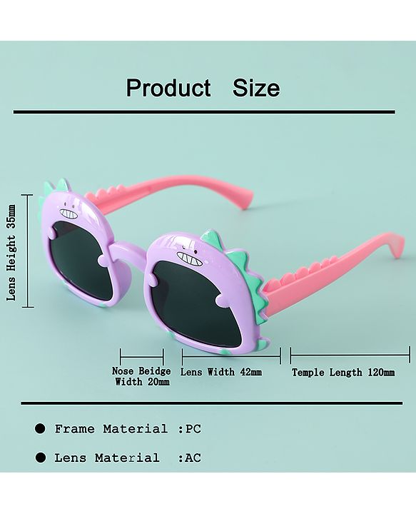 Babyhug 13 cm Baby Sunglasses Lightweight Frame - purple