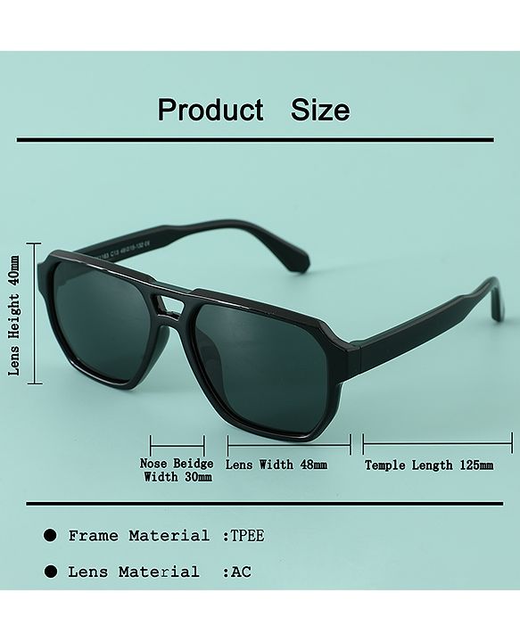 Babyhug 13 cm Baby Sunglasses Lightweight Frame Boy - Dark Blue
