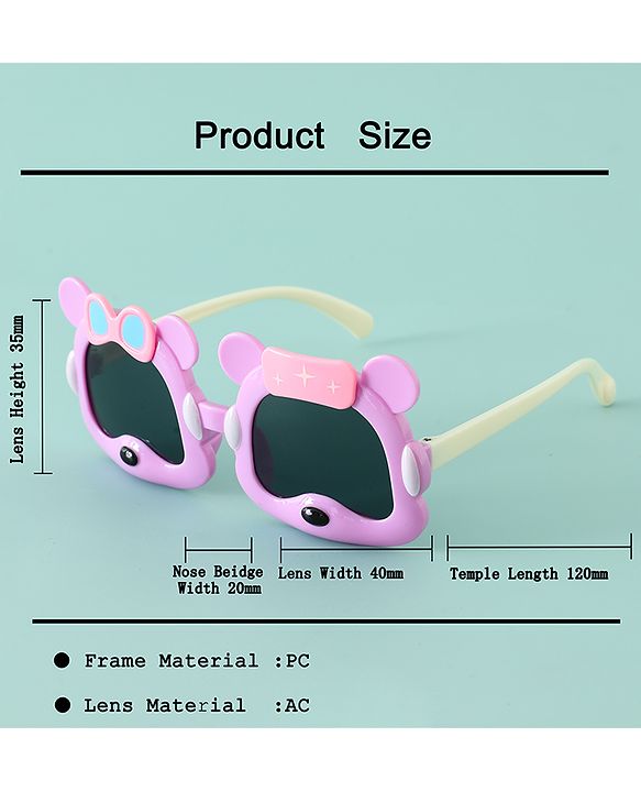 Babyhug 13 cm Baby Sunglasses Lightweight Frame Boy - Yellow