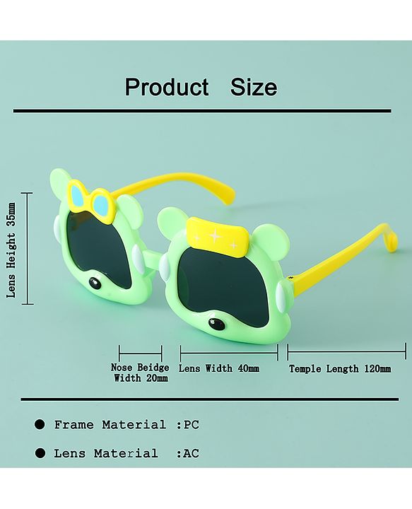 Babyhug 13 cm Baby Sunglasses Lightweight Frame Boy - Yellow
