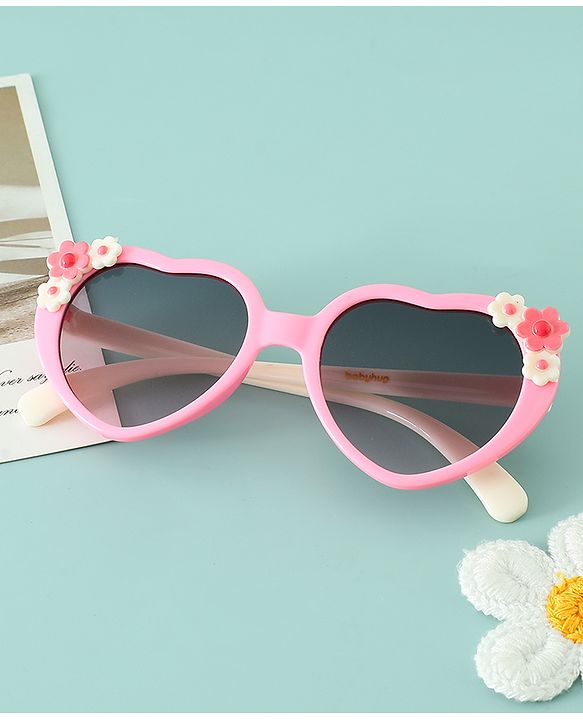 Babyhug 12.5 cm Baby Sunglasses Lightweight Frame Girl - pink