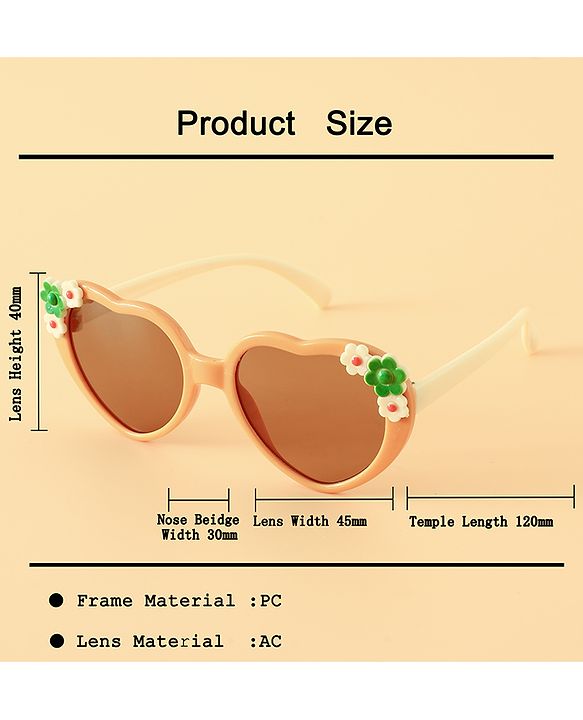 Babyhug 12.5 cm Baby Sunglasses Lightweight Frame Girl - pink