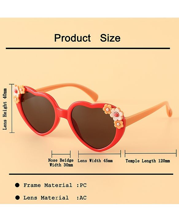 Babyhug 12.5 cm Baby Sunglasses Lightweight Frame Girl - pink