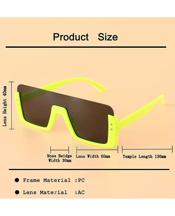 Babyhug 12 cm Baby Unisex Sunglasses Lightweight Frame - White