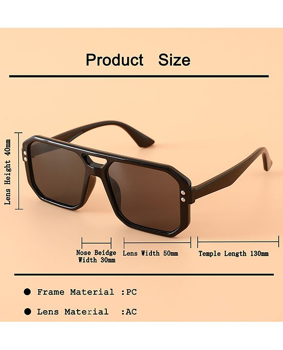 Babyhug 13 cm Baby Sunglasses Unisex Lightweight Frame - Black