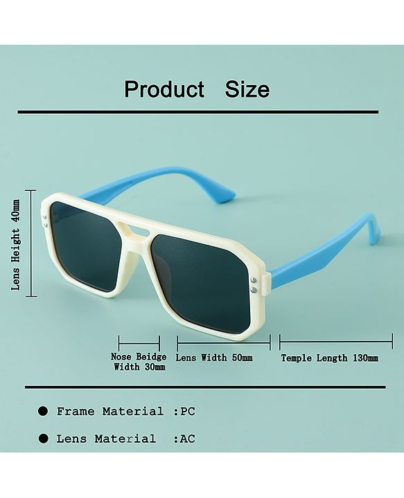 Babyhug 13 cm Baby Sunglasses Unisex Lightweight Frame - Black