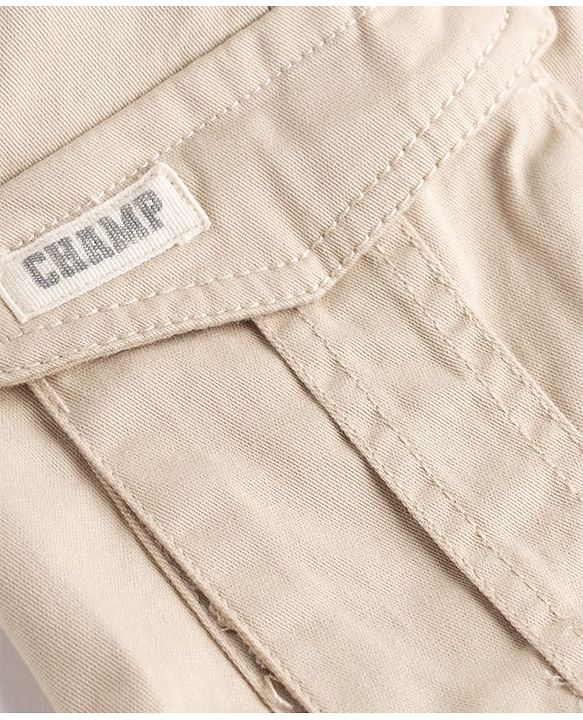Babyhug Twill Woven Full Length Solid Color Trousers with Cargo Pockets - Olive Green